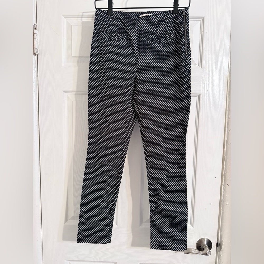 Anthropologie Black with White Polka Dot Cropped Jeans